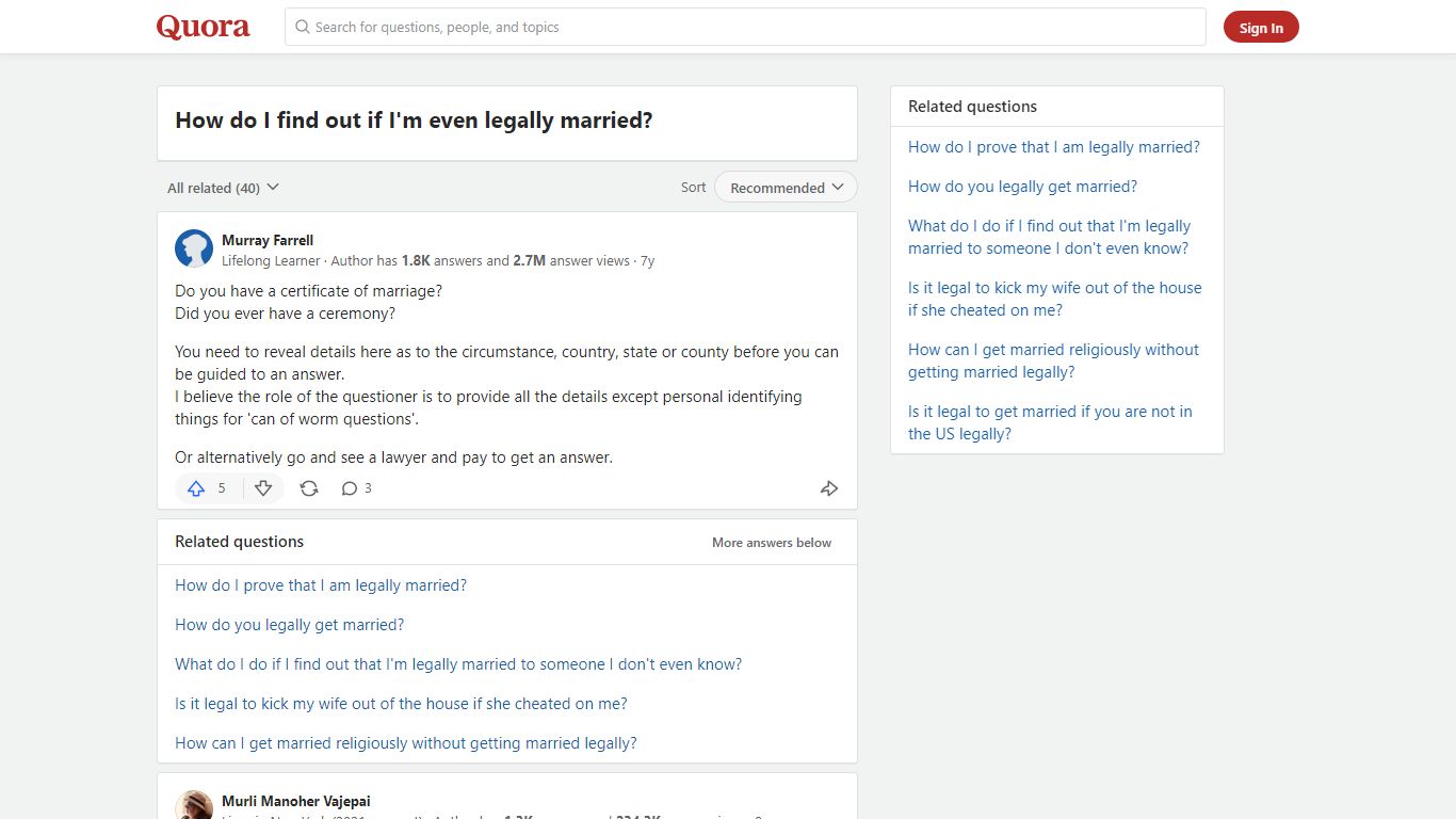 How to find out if I'm even legally married - Quora